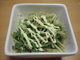 水菜のマヨ白あえ