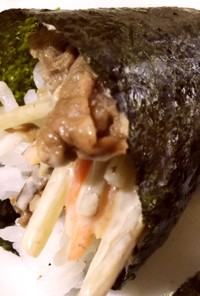 焼肉&ごぼうサラダの手巻き寿司
