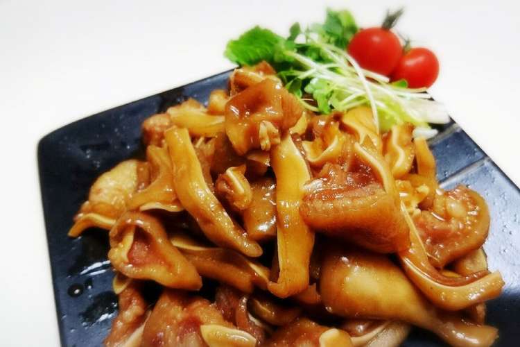 珍味おつまみ 豚耳のさっぱり甘辛煮 レシピ 作り方 By タワまん クックパッド 簡単おいしいみんなのレシピが364万品