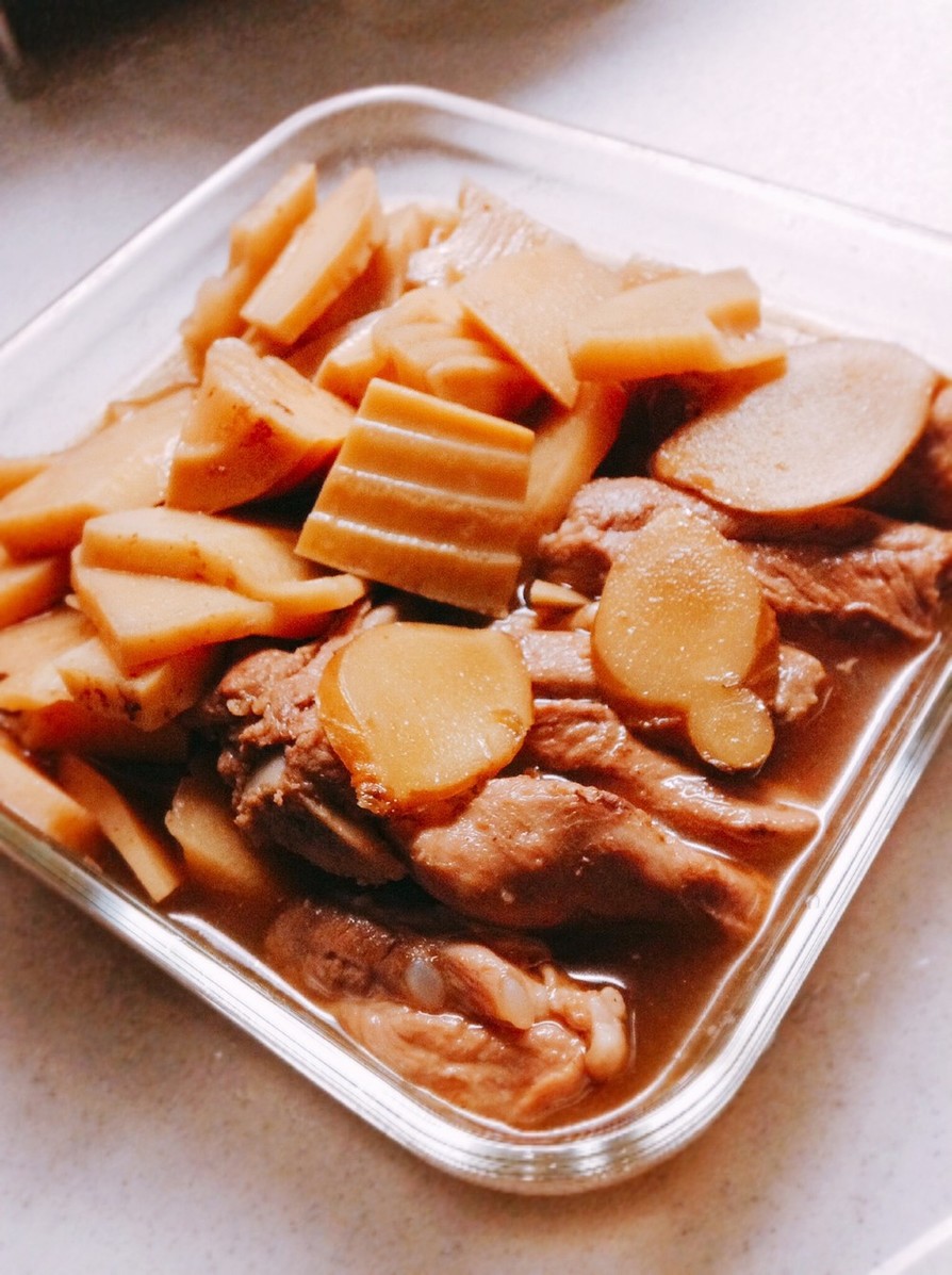 生姜好きのタケノコのスペアリブ煮の画像