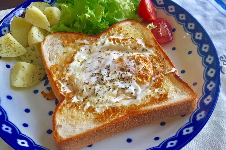 朝食にピッタリ 激ウマ目玉焼き食パン レシピ 作り方 By Mnk0212 クックパッド 簡単おいしいみんなのレシピが354万品