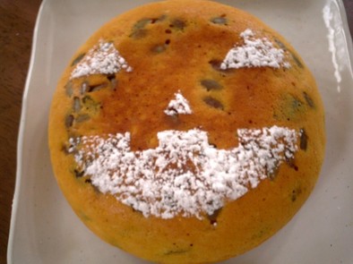 ハロウィン♪炊飯器deかぼちゃパンケーキの写真