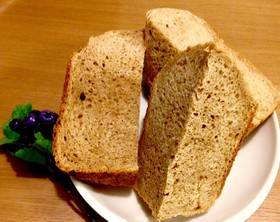 HBで 玄米粉とアーモンドミルクのパン