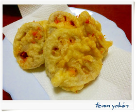 れんこんとチーズのはさみ揚げ
