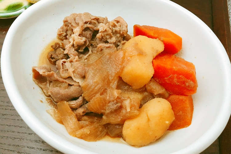 キッコーマンだし醤油で簡単 肉じゃが レシピ 作り方 By かなこ クックパッド 簡単おいしいみんなのレシピが359万品