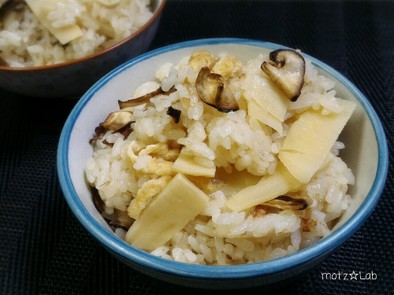 焼き椎茸で香ばしい♪筍ご飯☆炊き込みご飯の写真