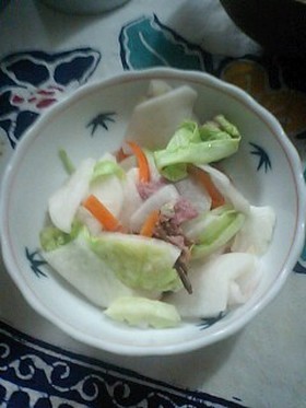 桜の花の野菜漬け