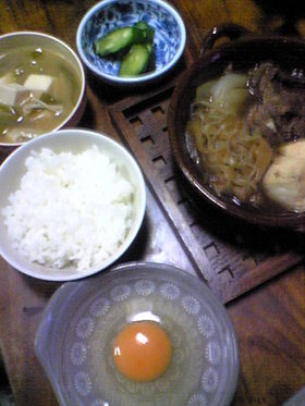 すき煮鍋で美味しいご飯食べましょうw