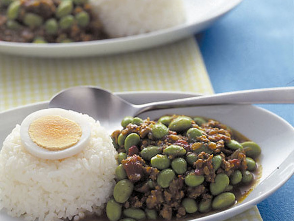 枝豆のドライカレー