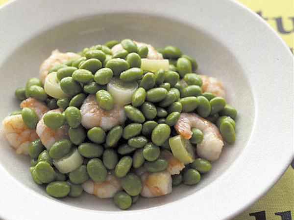 枝豆とえびの中華風塩炒め