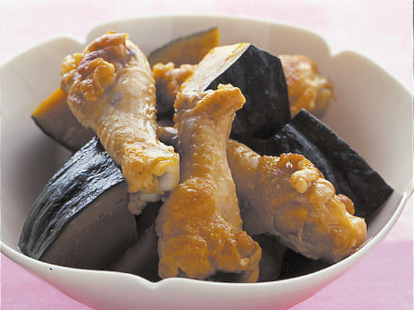 手羽元とかぼちゃのはちみつしょうゆ煮
