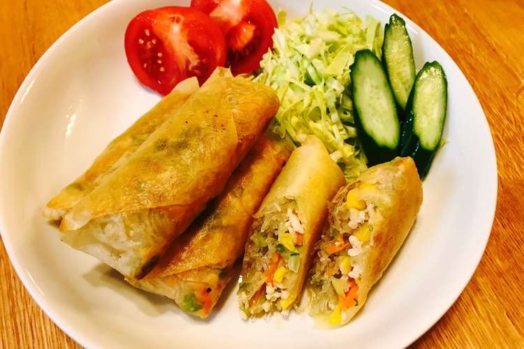 たっぷり春キャベツの春巻き レシピ 作り方 By Cook あや クックパッド 簡単おいしいみんなのレシピが360万品