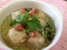 里芋の揚げ出し 松茸風味