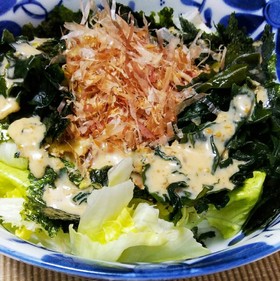 レタスサラダうどん