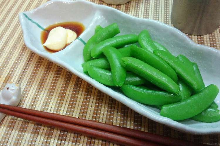 スナップエンドウの塩ゆで 醤油マヨ レシピ 作り方 By くいっくひ よ こ クックパッド 簡単おいしいみんなのレシピが376万品