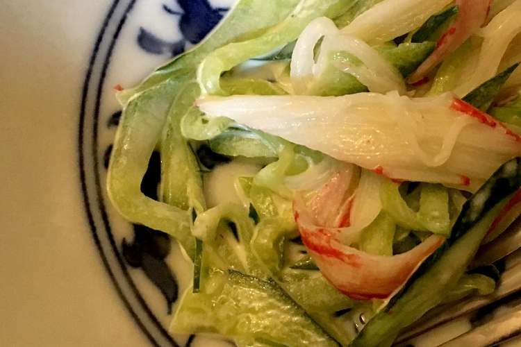 こども野菜メニュー キュウリとカニカマ レシピ 作り方 By 孫悟飯ちゃん クックパッド