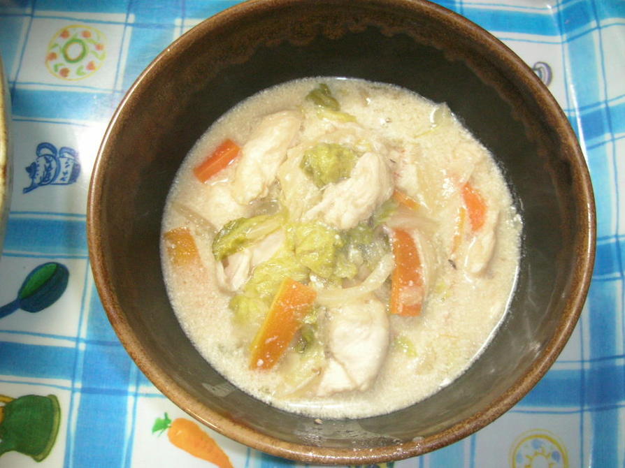 白菜ささみの味噌クリーム煮の画像