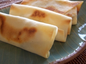 焼き芋でおやつ春巻き