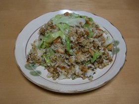 バターしょうゆde鮭チャーハン