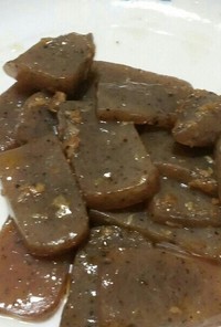 胡麻油と生姜のこんにゃくステーキ