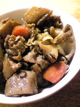 豚肉とレンコンの炒め煮
