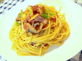 ネギとベーコンの和風ぺペロン