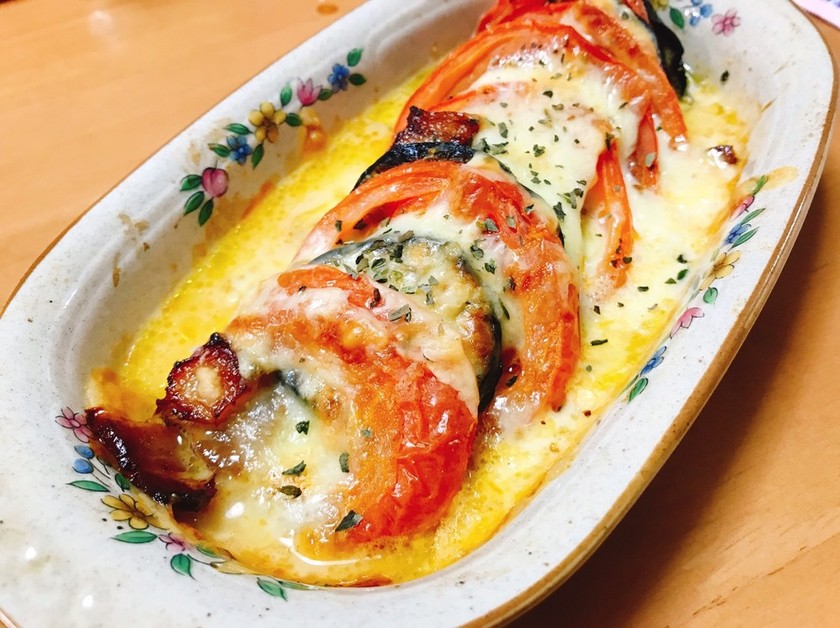 トマトとナスとチーズのオーブン焼き by ：）♡ 【クックパッド】 簡単おいしいみんなのレシピが350万品