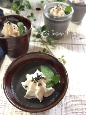 黒ごまプリン