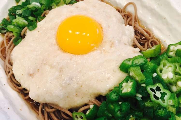 グルテンフリー 十割蕎麦オクラと山芋がけ レシピ 作り方 By ウメヤッコ クックパッド 簡単おいしいみんなのレシピが352万品