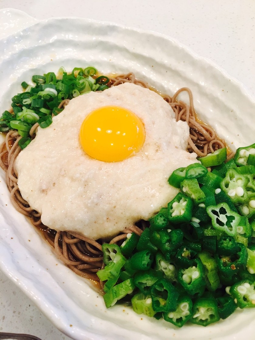 グルテンフリー 十割蕎麦オクラと山芋がけ by ウメヤッコ 【クックパッド】 簡単おいしいみんなのレシピが356万品