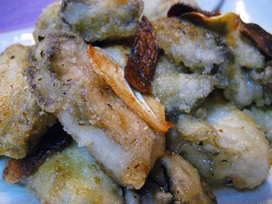 カリカリ牡蠣のガーリックソテー！！の写真