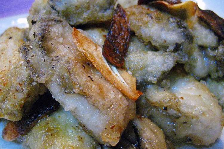 カリカリ牡蠣のガーリックソテー レシピ 作り方 By たんこたんきち クックパッド