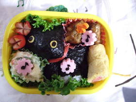 靴下にゃんこのキャラ弁