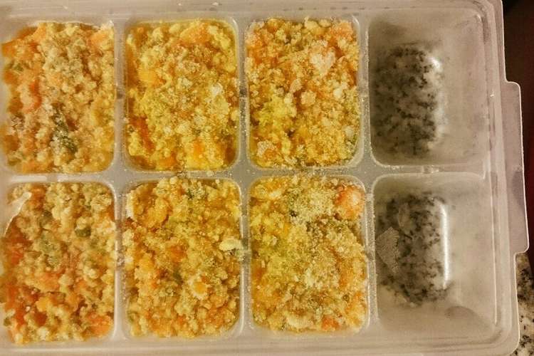 離乳食 鶏そぼろと豆と人参のまとめ煮 レシピ 作り方 By ありあ クックパッド 簡単おいしいみんなのレシピが359万品
