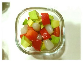 痩せ菌常備菜♥アボカドのらっきょうマリネ