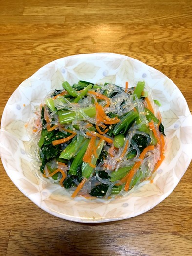 小松菜の春雨サラダの写真