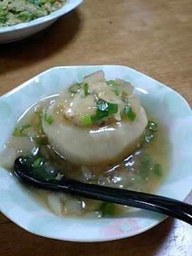 カブ鶏団子♪和風あんかけ