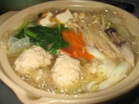 ふっわふわ肉団子鍋