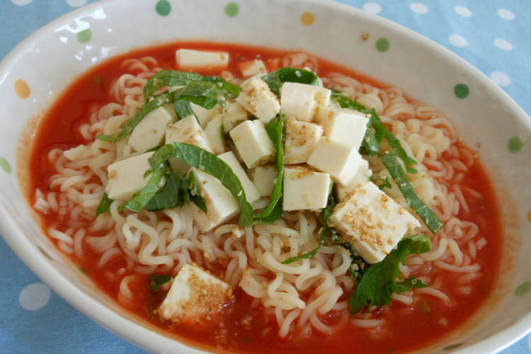 ラーメン 冷やし トマト