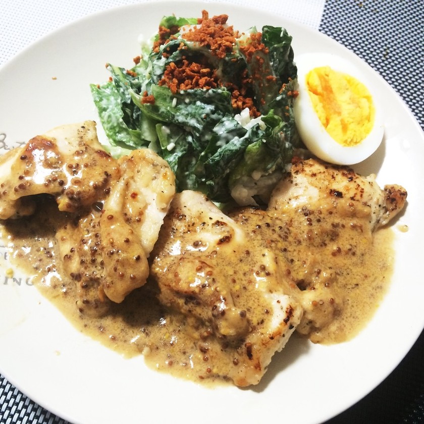 フレンチマスタード鶏胸肉のレシピ