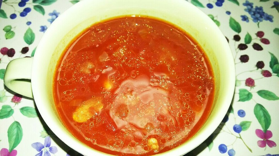 豆とトマトのスープ【砂糖不使用】の画像