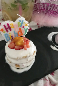 1歳の誕生日に♡砂糖不使用の離乳食ケーキ
