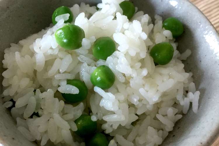 グリンピースご飯 レシピ 作り方 By Clover3931 クックパッド 簡単おいしいみんなのレシピが357万品