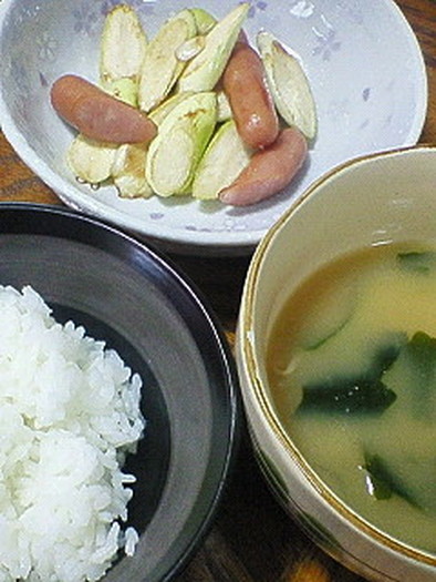 マコモダケの炒め物の写真