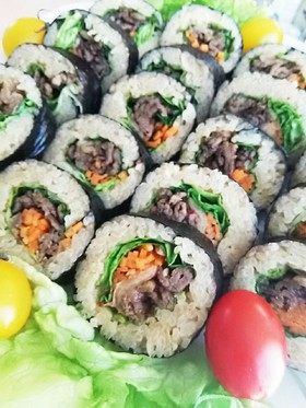 親子で大好き!キムパ風海苔巻き