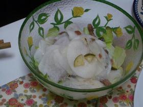 アンチョビ入り★大根とすだちのサラダ☆