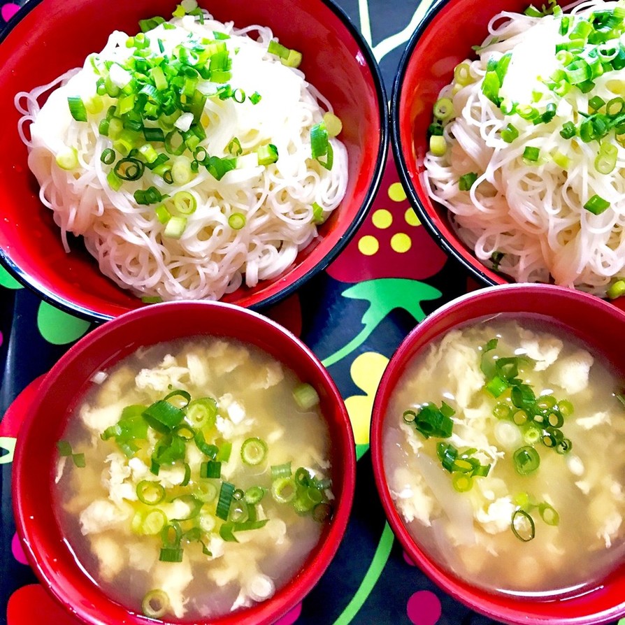 冷たい☆かき玉汁de素麺の画像