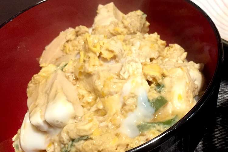 水切り不要 節約料理 豆腐卵とじ丼 レシピ 作り方 By Coco0802 クックパッド