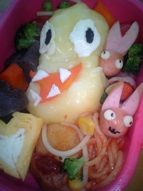 おしりかじりむし~~(キャラ弁)