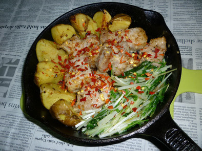 豚バラのブロック肉でサイコロ･ステーキの写真
